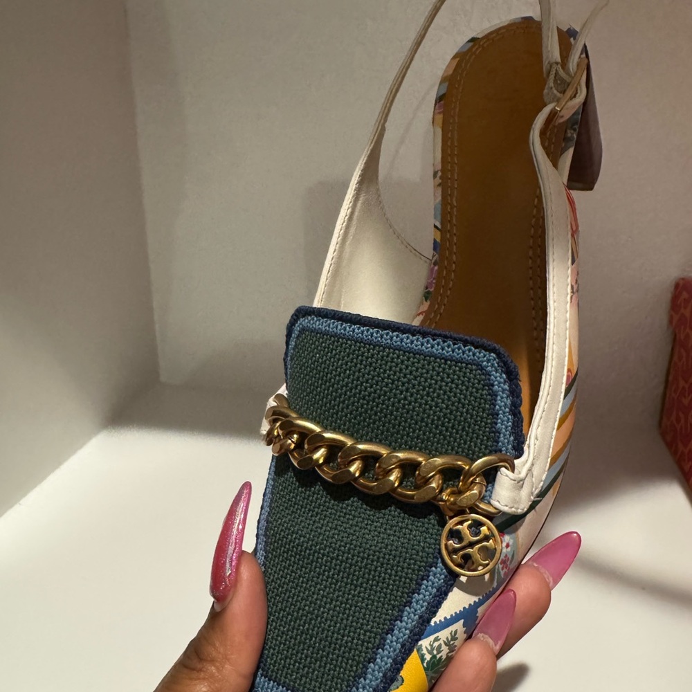 Tory Burch Mini Benton Slingback Loafers Size 7.5 - Picture 3 of 8